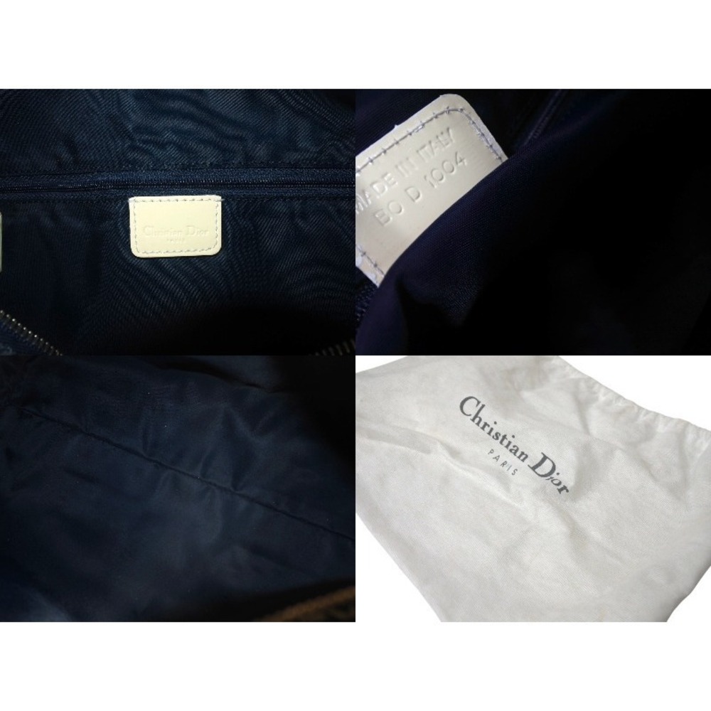 Dior Bag Navy Christian Trotter Blue Boston - Picture 10 of 10